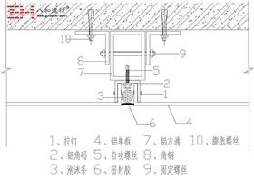 鋁單板留縫安裝2 鋁單板留縫安裝2